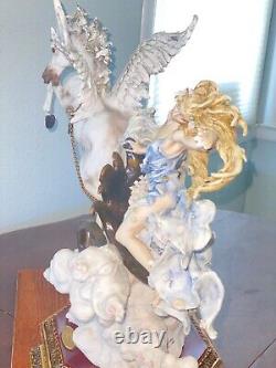 Giuseppe Armani Aurora Woman Riding Horse Figurine Sculpture Rare Masterwork
