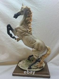 Giuseppe Armani Bucking Horse Rare Collectible Art Italy Signed excellent rare