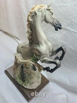 Giuseppe Armani Bucking Horse Rare Collectible Art Italy Signed excellent rare