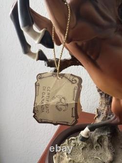 Giuseppe Armani Capodimont Rearing Stallion with Tag Horse Figurine Stallion Italy
