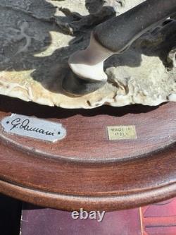 Giuseppe Armani Capodimont Rearing Stallion with Tag Horse Figurine Stallion Italy