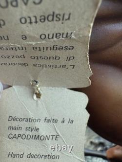 Giuseppe Armani Capodimont Rearing Stallion with Tag Horse Figurine Stallion Italy