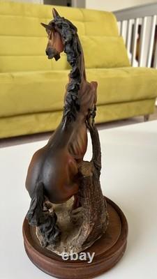 Giuseppe Armani Capodimonte Porcelain Horse Figurine Stallion -Italy