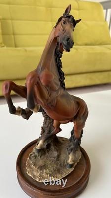 Giuseppe Armani Capodimonte Porcelain Horse Figurine Stallion -Italy