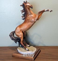 Giuseppe Armani Capodimonte Rearing Stallion Italian Porcelain Horse Sculpture