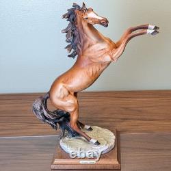 Giuseppe Armani Capodimonte Rearing Stallion Italian Porcelain Horse Sculpture