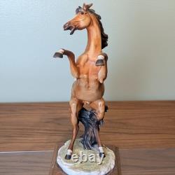 Giuseppe Armani Capodimonte Rearing Stallion Italian Porcelain Horse Sculpture