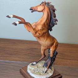 Giuseppe Armani Capodimonte Rearing Stallion Italian Porcelain Horse Sculpture