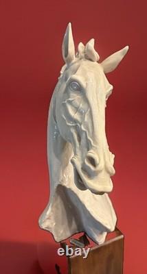 Giuseppe Armani Exquisite Stallion Porcelain Horse Head Vintage Made In Italy