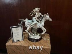Giuseppe Armani Florance Figurine Liberty Lady with Horse 903C Limited Edition