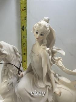 Giuseppe Armani Florence Figurine 1985 Lady On Horse 100% Authentic