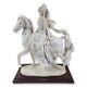 Giuseppe Armani Florence Lady On Horse Sculpture Figurine Italian 1985
