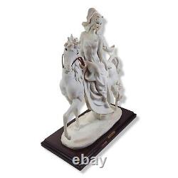 Giuseppe Armani Florence Lady on Horse Sculpture Figurine Italian 1985