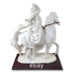 Giuseppe Armani Florence Lady on Horse Sculpture Figurine Italian 1985