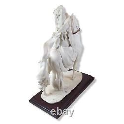 Giuseppe Armani Florence Lady on Horse Sculpture Figurine Italian 1985