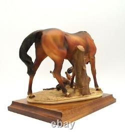 Giuseppe Armani Florence Mare & Foal Horse Porcelain Italy Figurine