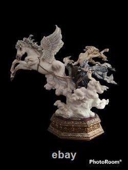 Giuseppe Armani Masterworks Aurora Woman Riding Horse Figurine Sculpture  Rare