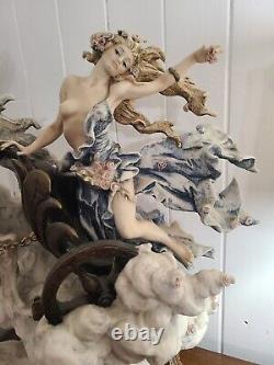 Giuseppe Armani Masterworks Aurora Woman Riding Horse Figurine Sculpture Rare