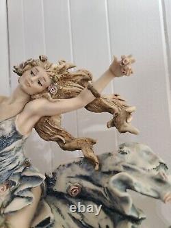 Giuseppe Armani Masterworks Aurora Woman Riding Horse Figurine Sculpture Rare