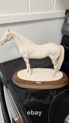 Giuseppe Armani Porcelain White Horse Figurine Italy