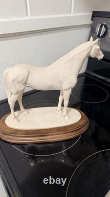 Giuseppe Armani Porcelain White Horse Figurine Italy