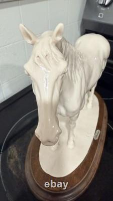 Giuseppe Armani Porcelain White Horse Figurine Italy