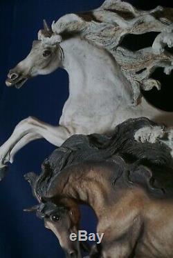Giuseppe Armani WILD HEARTS Figurine LE # 81 of 3000 Horses Art Decor