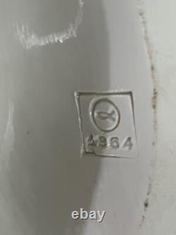 Giuseppe Cappe Figurine Armored Knight Riding Horse Glazed Porcelain Sculpture