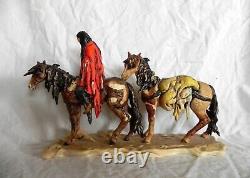 Goebel 1987 De Grazia ALONE Porcelain Figurine Native American Horses