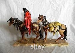 Goebel 1987 De Grazia ALONE Porcelain Figurine Native American Horses