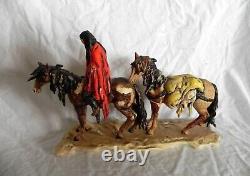 Goebel 1987 De Grazia ALONE Porcelain Figurine Native American Horses