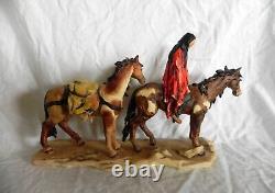 Goebel 1987 De Grazia ALONE Porcelain Figurine Native American Horses