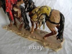 Goebel 1987 De Grazia ALONE Porcelain Figurine Native American Horses