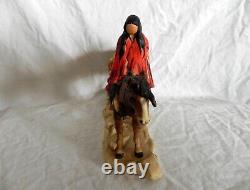 Goebel 1987 De Grazia ALONE Porcelain Figurine Native American Horses