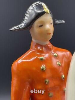 Goebel GF136 Man On Rearing Horse Porcelain Figurine West Germany 1958 Signed