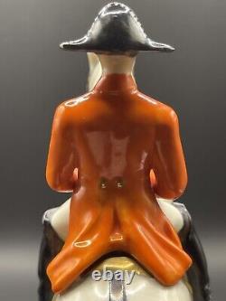 Goebel GF136 Man On Rearing Horse Porcelain Figurine West Germany 1958 Signed