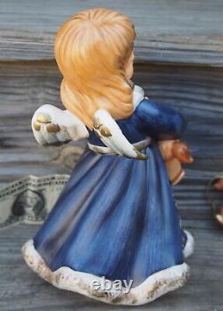 Goebel Lg 8 Angel Blue Figurine 41 058 PLUS Rocking Horse Matching Ornament SET