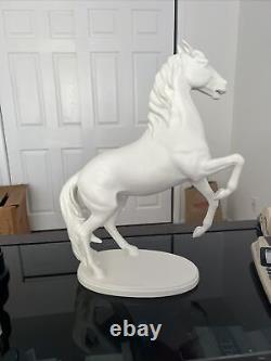 Goebel white porcelain horse figurines