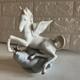 Gorgeous Vtg Lladró Figurine Winged Companions Pegasus With Bird Euc