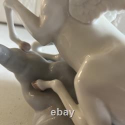 Gorgeous Vtg Lladró Figurine Winged Companions Pegasus With bird EUC