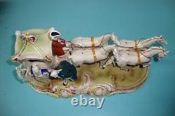 Grafenthal Volkstedt Goebel German porcelain Horse Carriage figurine no faults