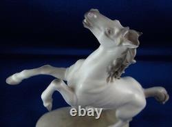 Great Nymphenburg Porcelain Horse Figure Figurine Porzellan Pferd Figur Stallion