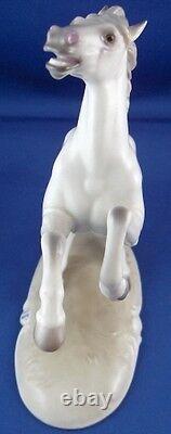 Great Nymphenburg Porcelain Horse Figure Figurine Porzellan Pferd Figur Stallion