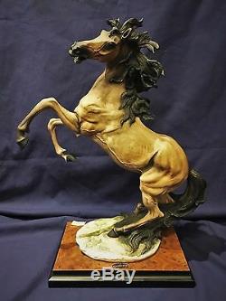 Guiseppe Armani Rearing Horse Porcelain Statue, 1992, LTD ED Signed. $5K VALUE