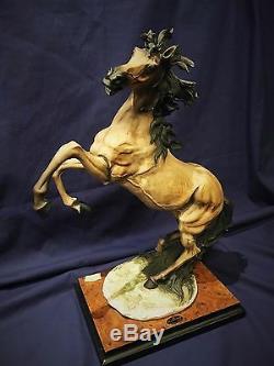 Guiseppe Armani Rearing Horse Porcelain Statue, 1992, LTD ED Signed. $5K VALUE