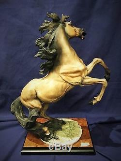 Guiseppe Armani Rearing Horse Porcelain Statue, 1992, LTD ED Signed. $5K VALUE