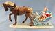 Hagen Renaker Horse And Sleigh Porcelain Figurine Limited Edition