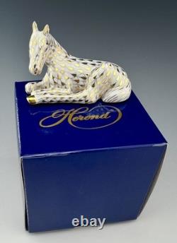 HEREND Guild Foal Gold Fishnet Horse Figurine Day One Membership