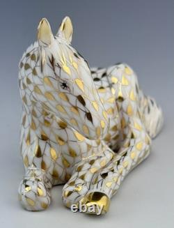 HEREND Guild Foal Gold Fishnet Horse Figurine Day One Membership