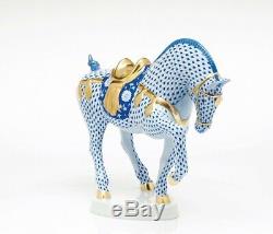 HEREND Hungary Porcelain TANG HORSE 5347VHSP25 FISHNET Brand New Limited Edition